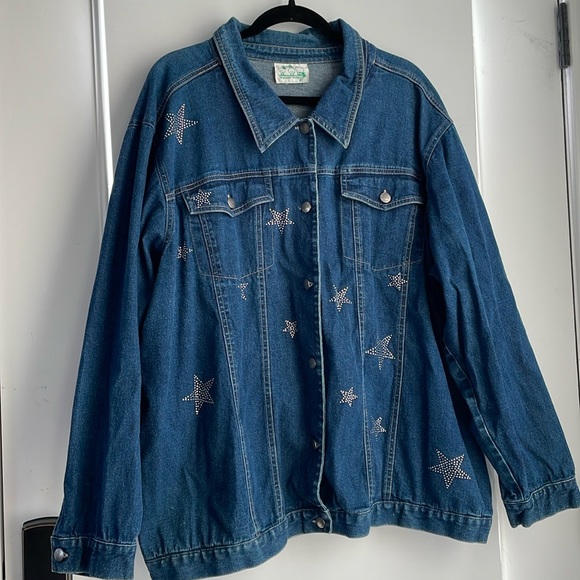 Quacker factory, Americana, star-studded, Jean jacket! - Picture 1 of 11